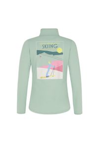 Damski polar 1/4 zip Protest Lunar. Kolor: zielony. Materiał: polar. Sezon: zima. Sport: narciarstwo