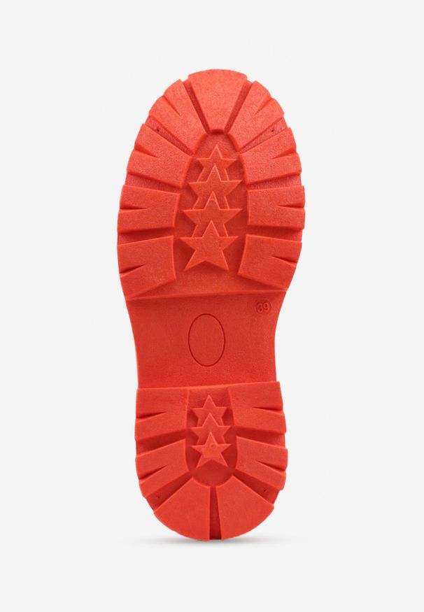 Born2be - Pomarańczowe Mokasyny z Biżuteryjnymi Koralikami Ellsara. Okazja: na co dzień. Nosek buta: okrągły. Kolor: pomarańczowy. Szerokość cholewki: normalna. Obcas: na obcasie. Styl: casual, elegancki. Wysokość obcasa: niski