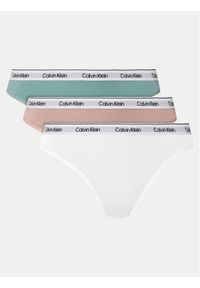 Calvin Klein Underwear Komplet 3 par fig klasycznych 000QD5207E Kolorowy. Materiał: bawełna. Wzór: kolorowy #1