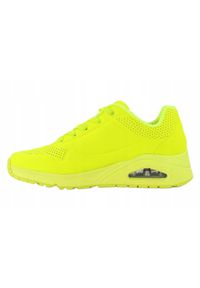 skechers - Buty na co dzień damskie SKECHERS UNO. Okazja: na co dzień. Kolor: żółty. Materiał: skóra