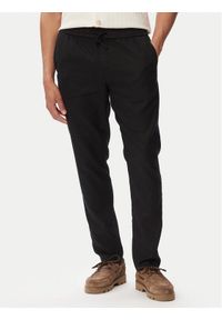 TOMMY HILFIGER - Tommy Hilfiger Chinosy Harlem MW0MW42336 Czarny Regular Fit. Kolor: czarny. Materiał: len #1