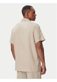 BOSS Koszulka piżamowa Fresh Shirt 50561522 Beżowy jasny Regular Fit. Kolor: beżowy. Materiał: wiskoza #2