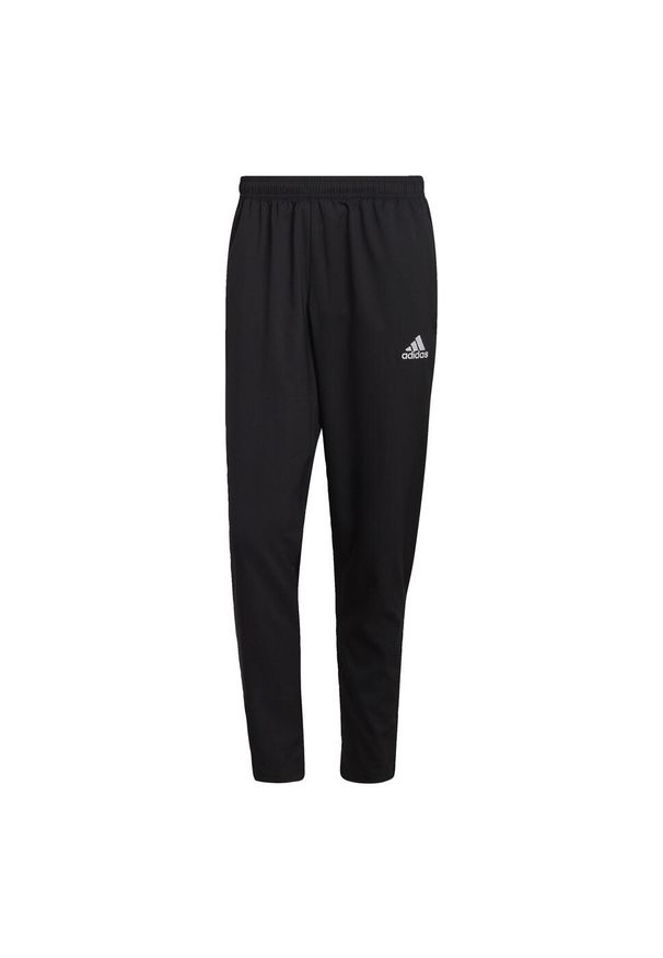 Adidas - Entrada 22 Presentation Pants. Kolor: czarny. Materiał: poliester, materiał. Sport: piłka nożna