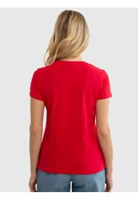 Big-Star - Koszulka damska z linii Authentic z logo BIG STAR czerwona Rissmelna 603. Kolor: czerwony. Materiał: dzianina. Wzór: nadruk. Styl: retro