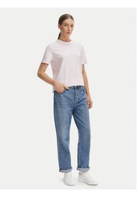 Calvin Klein Jeans T-Shirt Classic LV047C811G Różowy Regular Fit. Kolor: różowy. Materiał: bawełna #5