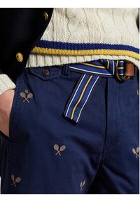 Polo Ralph Lauren Szorty materiałowe 710963496001 Granatowy Straight Fit. Kolor: niebieski. Materiał: bawełna #5
