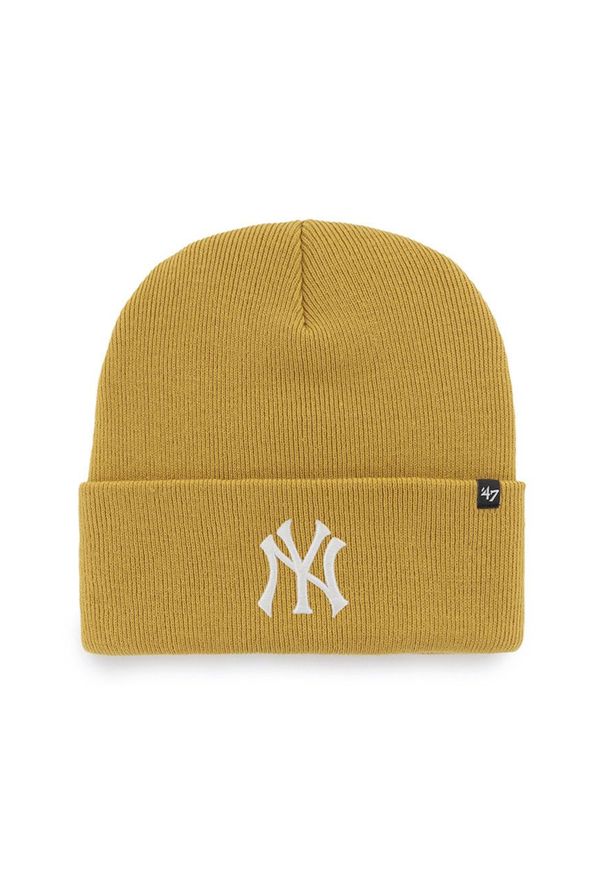 47 Brand - 47brand Czapka MLB New York Yankees kolor żółty. Kolor: żółty