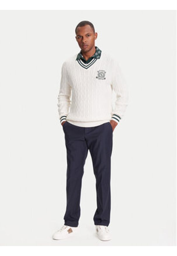 Guess Sweter M5YR12 Z30W1 Écru Regular Fit. Materiał: bawełna