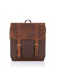 PAOLO PERUZZI - Duży męski plecak vintage Paolo Peruzzi T-29-BR. Styl: vintage #1