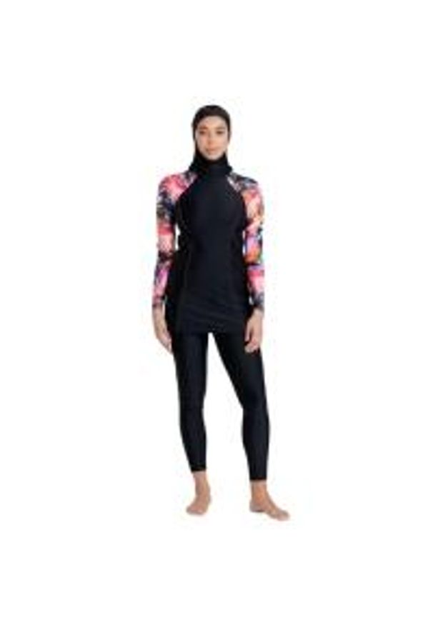 ZOGGS - Zoggs Savannah Modesty Suit Kostium Kąpielowy Z Nadrukiem Z Boku – Rozmiar 38. Kolor: czarny. Wzór: nadruk