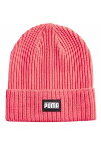Puma - Klasyczna Czapka Z Wywiniętymi Mankietami Dla Dorosłych Unisex. Kolor: różowy. Styl: klasyczny