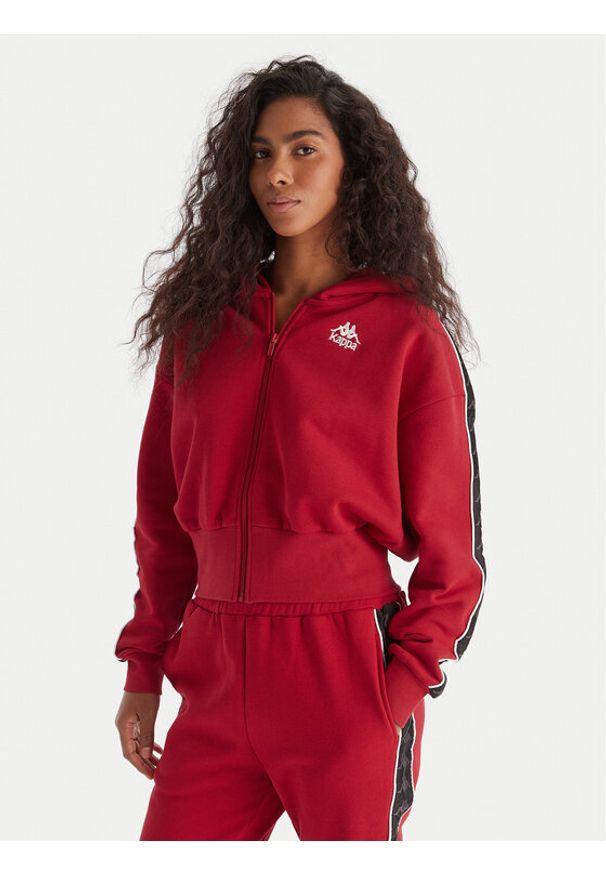 Kappa Bluza Banda Clarise 32261BW Czerwony Regular Fit. Kolor: czerwony. Materiał: syntetyk