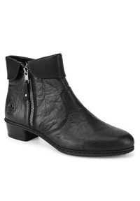 Rieker Trzewiki Y07A8-01 Czarny. Kolor: czarny. Materiał: skóra #6