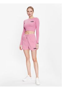 Ellesse Bluzka Linny SGR17947 Różowy Slim Fit. Kolor: różowy. Materiał: bawełna #2