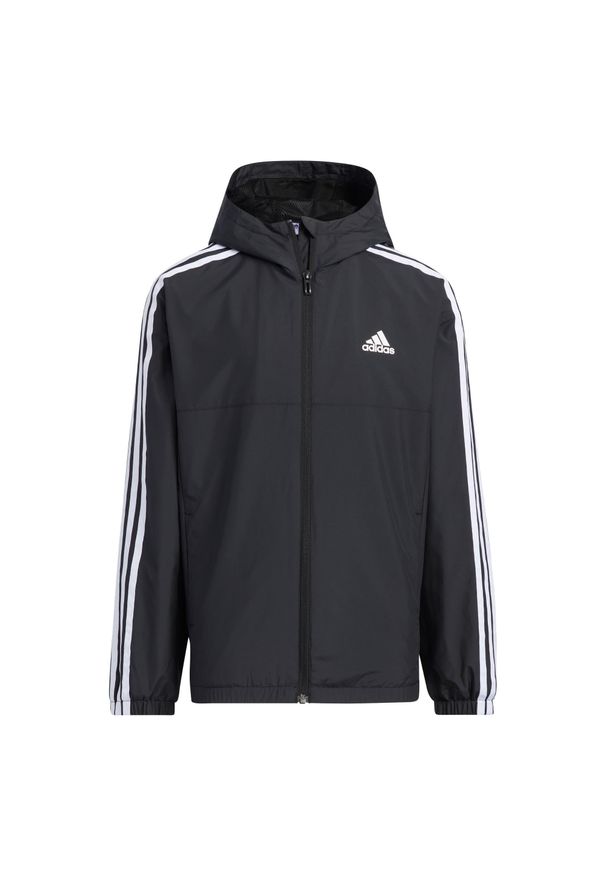 Adidas - Kurtka Woven Kids. Kolor: czarny. Materiał: materiał