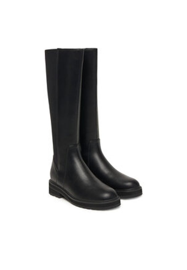 TwinSet - TWINSET Kozaki 252TGT120 Czarny. Kolor: czarny. Materiał: skóra