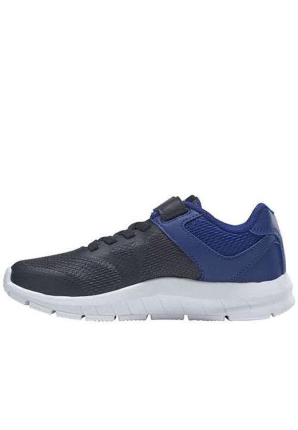 Buty do chodzenia dla dzieci Reebok Rush Runner. Zapięcie: rzepy. Kolor: wielokolorowy, szary, brązowy. Materiał: materiał, syntetyk, tkanina. Szerokość cholewki: normalna. Sport: turystyka piesza