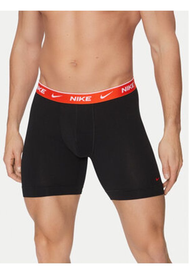 Nike Komplet 3 par bokserek 0000KE1007 Kolorowy. Materiał: bawełna. Wzór: kolorowy