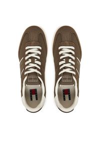 Tommy Jeans Sneakersy Tjw Low Profile Runner EN0EN02862 Brązowy. Kolor: brązowy. Materiał: materiał #3
