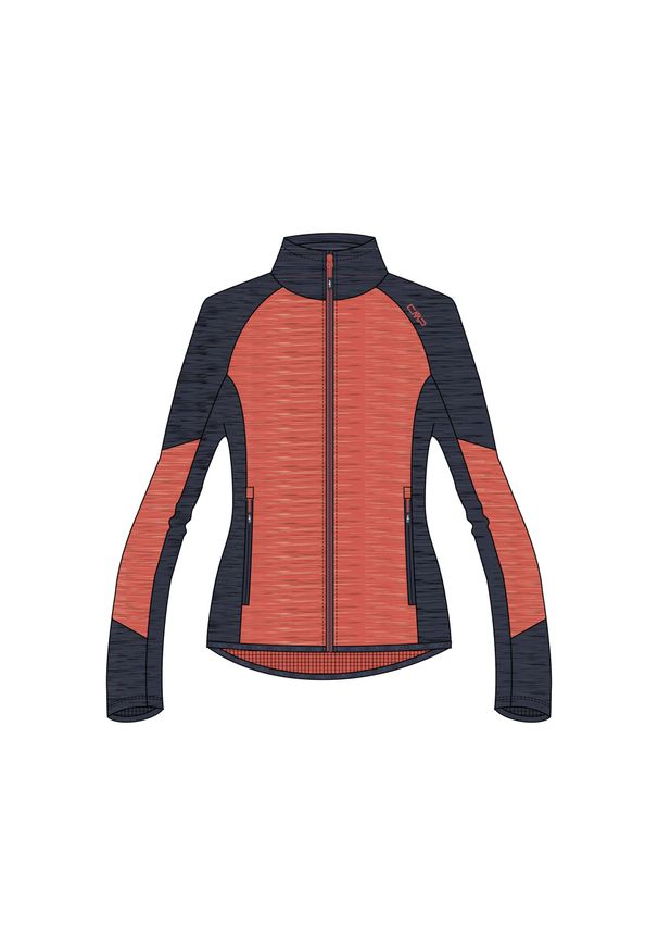 Bluza damska turystyczna CMP 34G2256. Kolor: czerwony. Materiał: polar. Sport: turystyka piesza