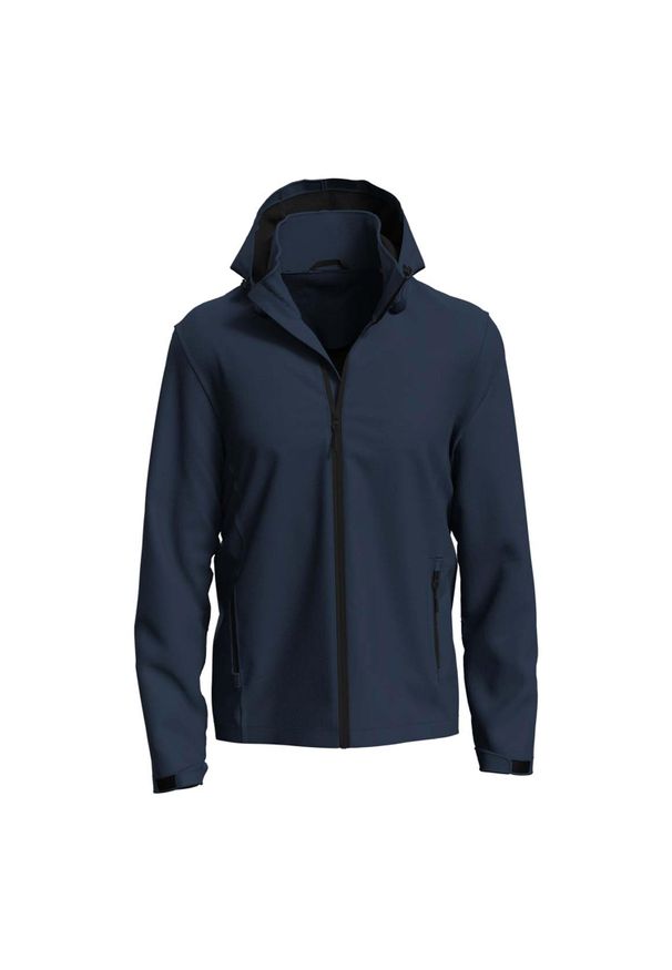 Stedman - Męska Kurtka Lux Soft Shell. Kolor: niebieski. Sport: turystyka piesza