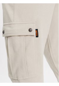 BOSS - Boss Spodnie dresowe Seteam 50507886 Beżowy Relaxed Fit. Kolor: beżowy. Materiał: bawełna #4