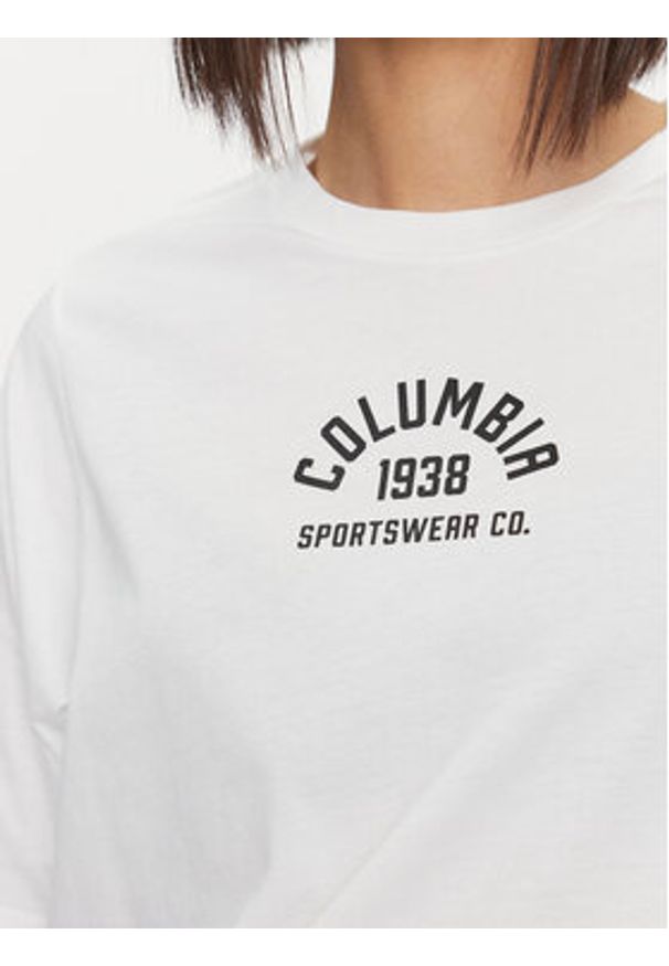 columbia - Columbia Koszulka techniczna North Cascades™ Relaxed Tee Biały Regular Fit. Kolor: biały. Materiał: bawełna