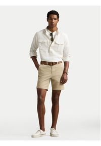 Polo Ralph Lauren Szorty materiałowe 710974909002 Beżowy Regular Fit. Kolor: beżowy. Materiał: bawełna #4