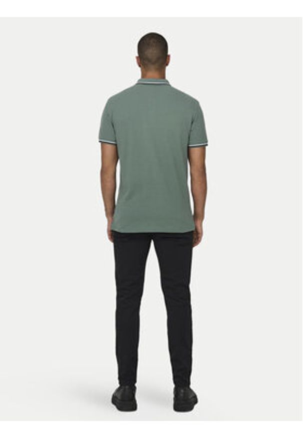 Only & Sons Polo Fletcher 22024827 Zielony Regular Fit. Typ kołnierza: polo. Kolor: zielony. Materiał: bawełna