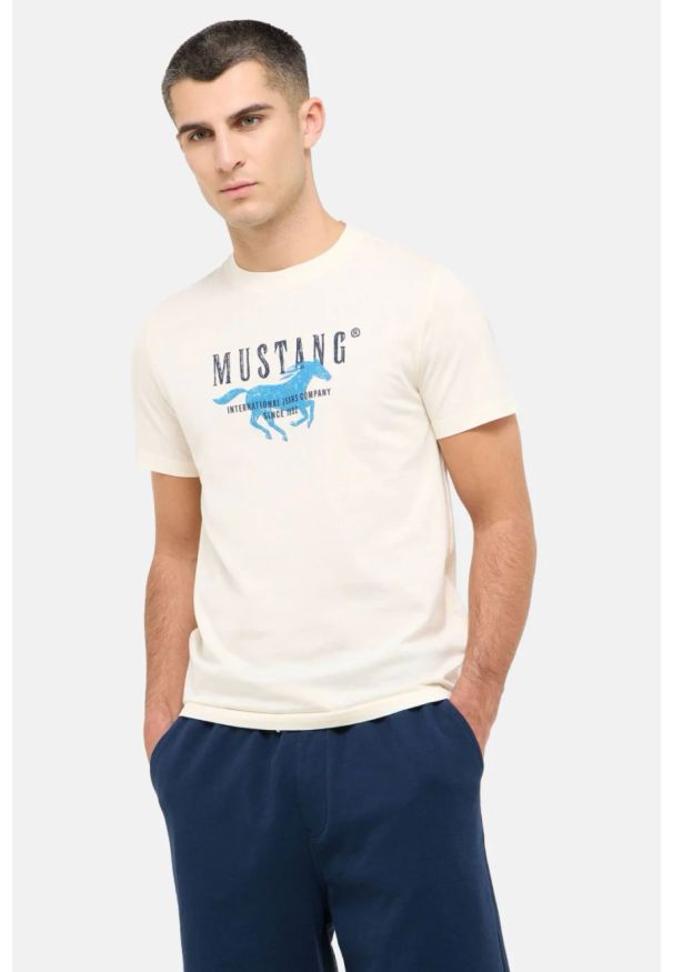 Męski T-Shirt Mustang Style Austin Whisper White 1016484 2013