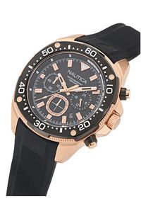 Nautica Zegarek Bluesail Chronograph NAPBSF401 Czarny. Kolor: czarny