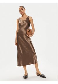 Max Mara Leisure Sukienka codzienna Talete 2416221078 Brązowy Regular Fit. Okazja: na co dzień. Kolor: brązowy. Materiał: wiskoza. Typ sukienki: proste. Styl: casual #5