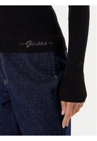 Guess Golf W5BR15 Z3OW2 Czarny Slim Fit. Typ kołnierza: golf. Kolor: czarny. Materiał: syntetyk