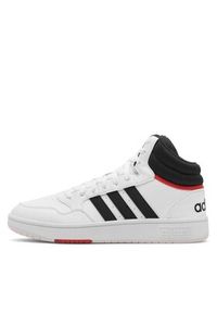 Adidas - adidas Sneakersy HOOPS 3.0 MID GY5543 Biały. Kolor: biały. Materiał: materiał #5