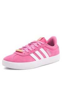 Adidas - adidas Sneakersy Vl Court 3.0 ID9075 Różowy. Kolor: różowy. Materiał: skóra, zamsz #5