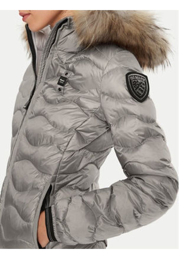 Blauer Kurtka puchowa 24WBLDC03048 Szary Regular Fit. Kolor: szary. Materiał: syntetyk