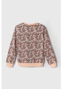 Guess bluza bawełniana dziecięca kolor różowy wzorzysta. Kolor: różowy. Materiał: bawełna. Styl: klasyczny #2