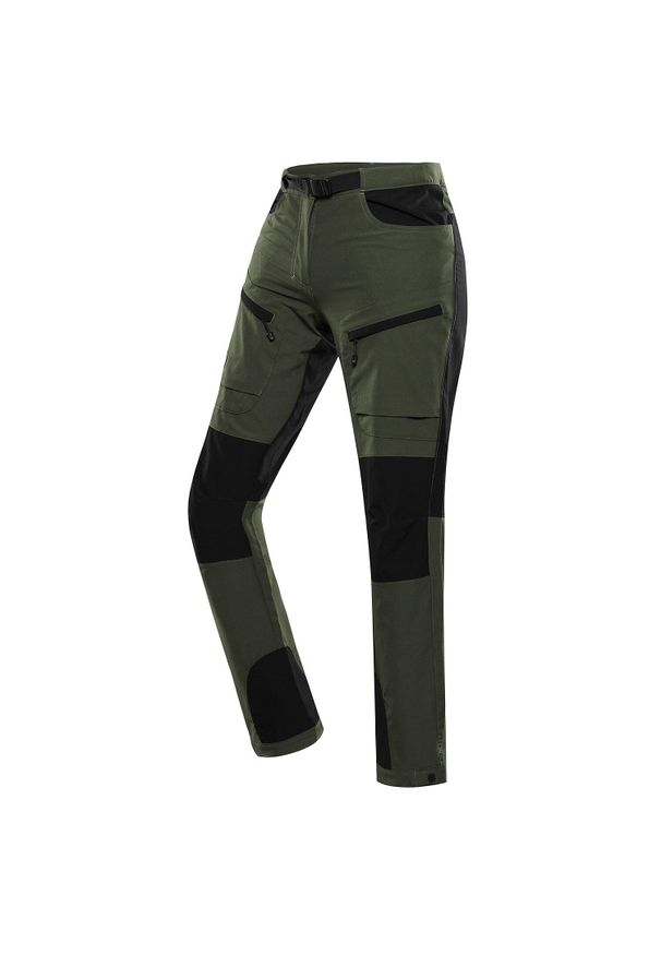 ALPINE PRO - Spodnie damskie trekkingowe Alpine Pro Akana 2. Kolor: zielony. Sezon: lato. Sport: turystyka piesza
