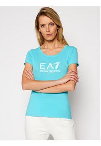 T-Shirt EA7 Emporio Armani. Kolor: niebieski #1