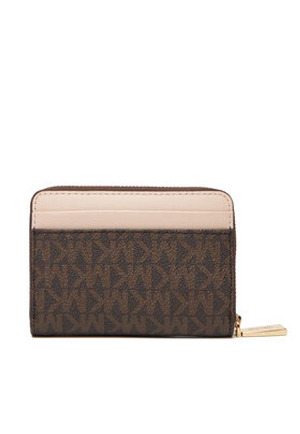 MICHAEL Michael Kors Mały Portfel Damski 32T4GJ6Z5B Brązowy. Kolor: brązowy. Materiał: skóra