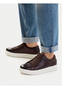 Clarks Sneakersy Goswell Tie 26186560 Brązowy. Kolor: brązowy. Materiał: skóra #5