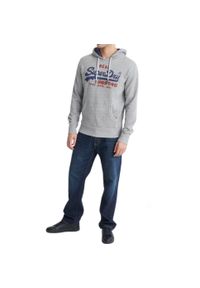 Bluza turystyczna męska Superdry Premium Goods. Kolor: szary. Materiał: poliester, bawełna