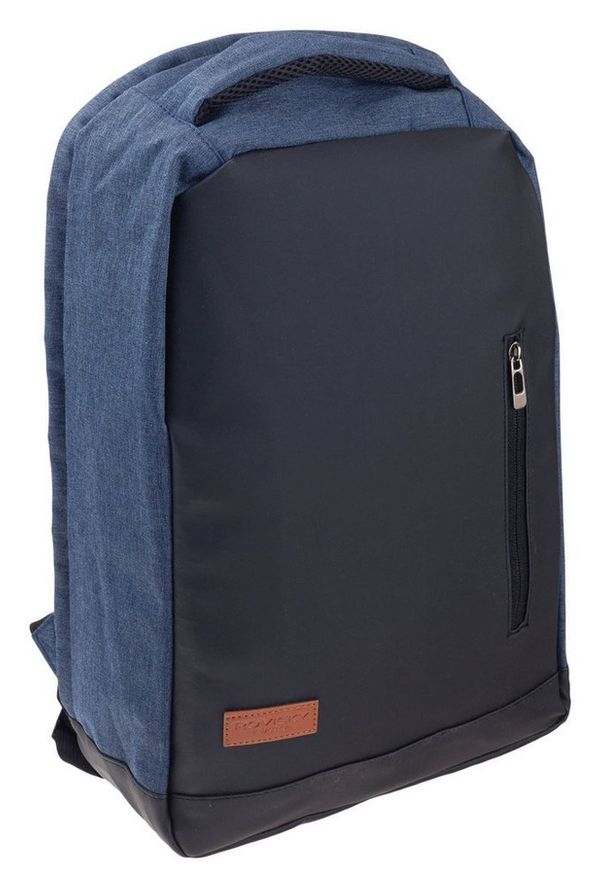 ROVICKY - Plecak męski granatowy Rovicky NB9750-4474 NAVY. Kolor: niebieski. Materiał: materiał. Styl: sportowy, biznesowy
