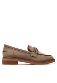 Loafersy Caprice. Kolor: beżowy