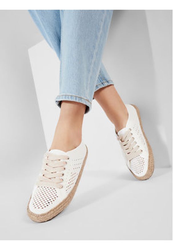 EMU Australia Espadryle Agonis Mac W12469 Biały. Kolor: biały. Materiał: materiał