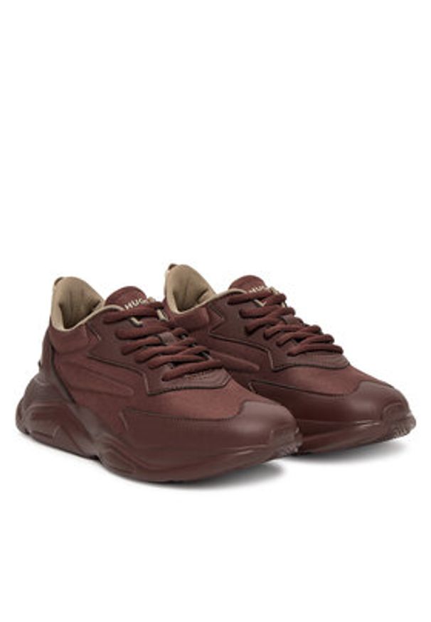 Hugo - HUGO Sneakersy Leon 50536660 Brązowy. Kolor: brązowy. Materiał: skóra