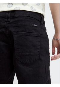 Blend Szorty jeansowe 20713326 Czarny Slim Fit. Kolor: czarny. Materiał: bawełna #6