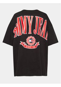 Tommy Jeans Curve T-Shirt Varsity DW0DW15689 Czarny Oversize. Kolor: czarny. Materiał: bawełna #2