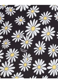 MOSCHINO - Sukienka w kwiaty. Kolor: czarny. Materiał: materiał. Wzór: kwiaty. Styl: elegancki. Długość: mini #4