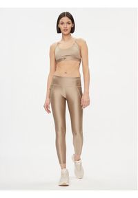 Reebok Biustonosz sportowy Holiday Lux IL4589 Beżowy. Kolor: beżowy. Materiał: syntetyk #4